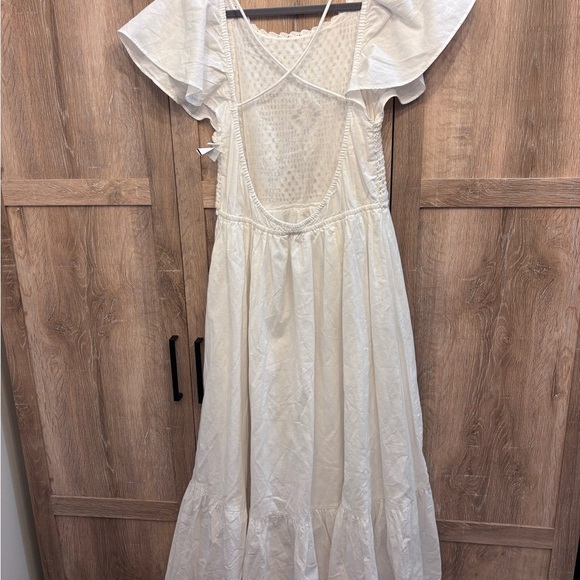 White Crochet Maxi Dress - Picture 4 of 5